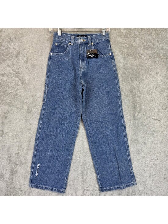 Sean John Other - Sean John Jeans Boys Size 12 Blue Denim Carpenter Wide Leg Baggy Fit Y2K